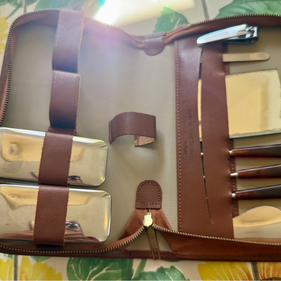Other - Vintage Leather Grooming Kit made in West Germany​
